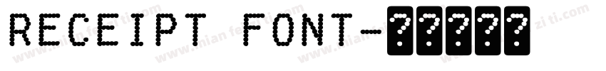 receipt font字体转换
